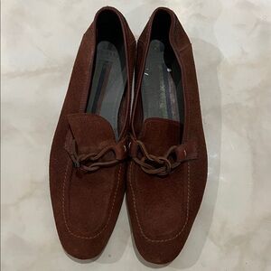 Men’s Ted Baker cognac Suède loafers
